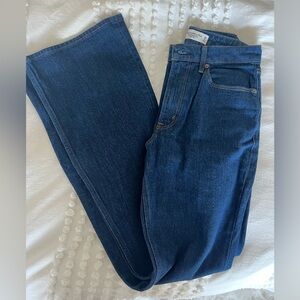 Abercrombie flare curve love high rise medium wash size 25L pants